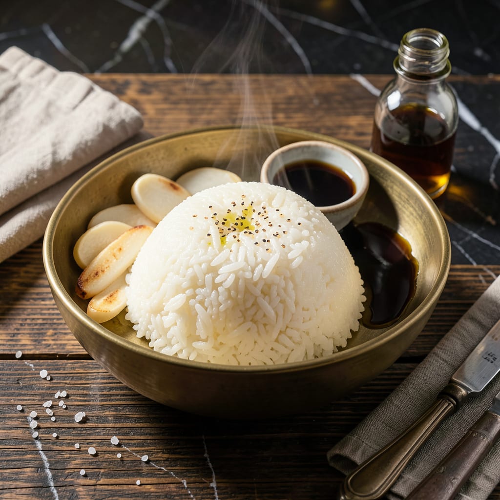 Complete korean steamed rice recipe overview image