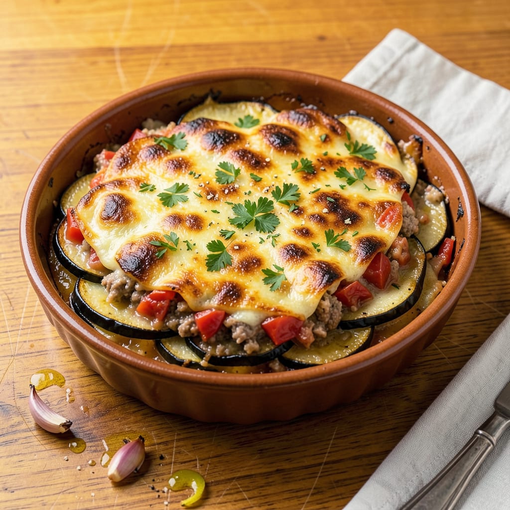 Comprehensive Kosher Moussaka Recipe: Layered Eggplant and Spiced Lamb Perfection visual reference
