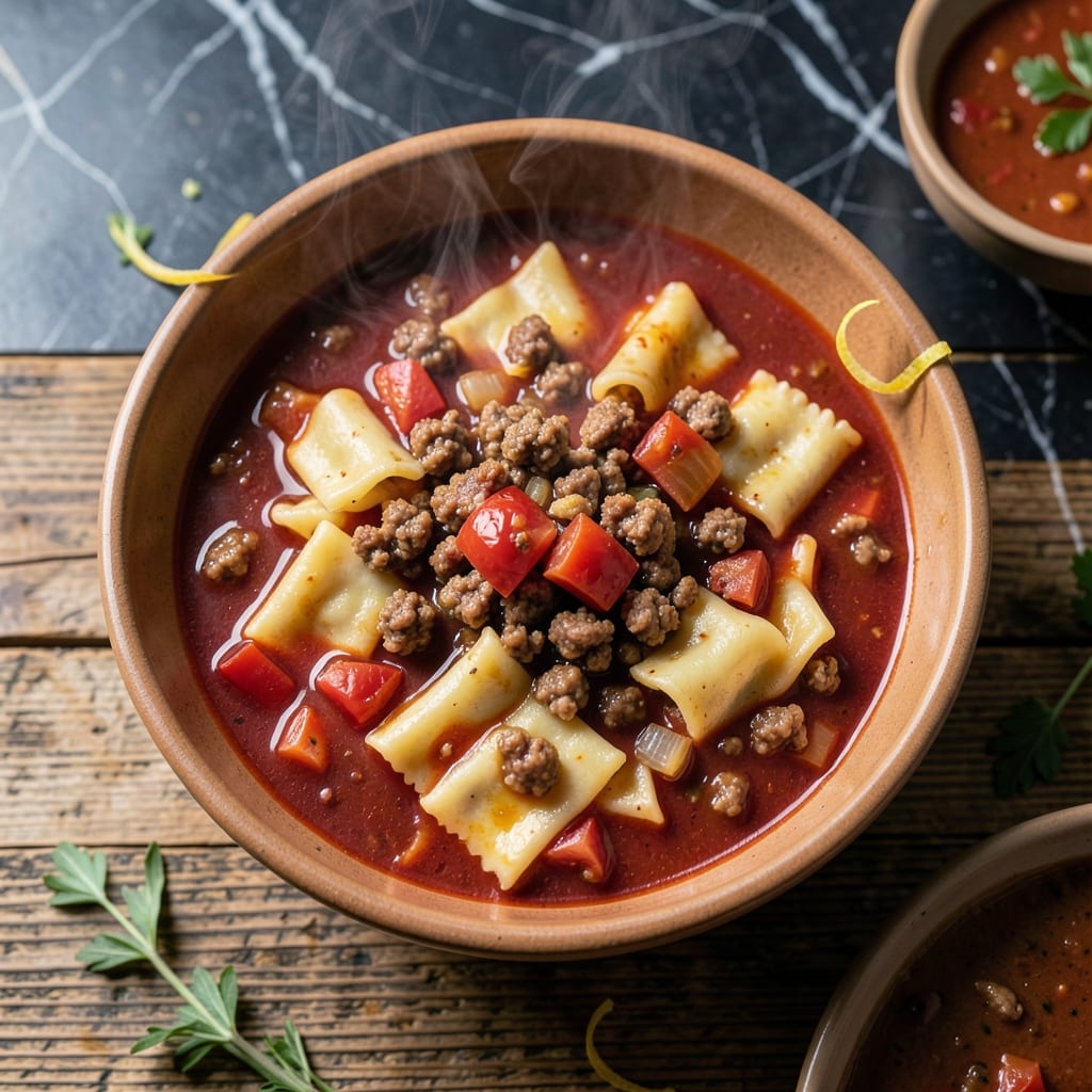 Comprehensive lasagna soup recipe crock pot visual reference