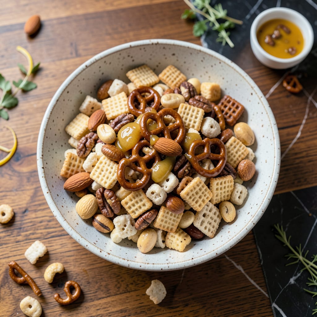 Low Sodium Chex Mix Recipe: Crunchy Snack Without the Guilt example with annotations