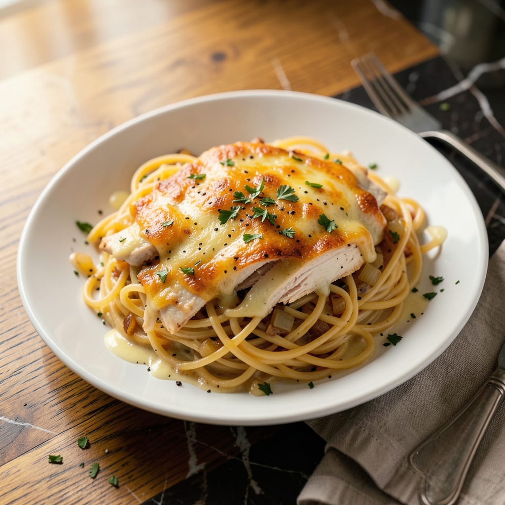 Magnolia Chicken Spaghetti Recipe: Creamy Comfort in Every Bite example with annotations