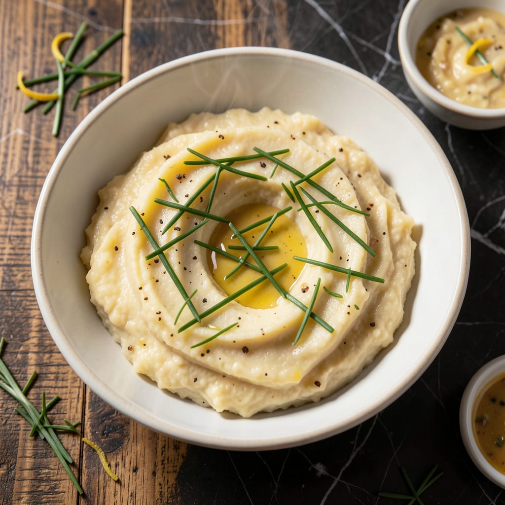 Mashed Potatoes Recipe Steamed: Ultra Fluffy With No Added Fat illustration with key details