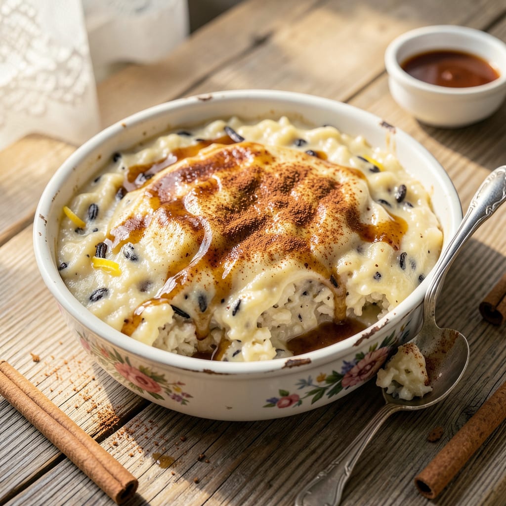 moms old fashioned rice pudding recipe detailed visual guide