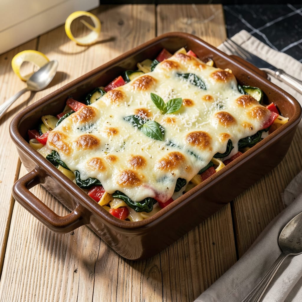 Moosewood Lasagna Recipe: Vegetable Packed Comfort in Every Layer example with annotations