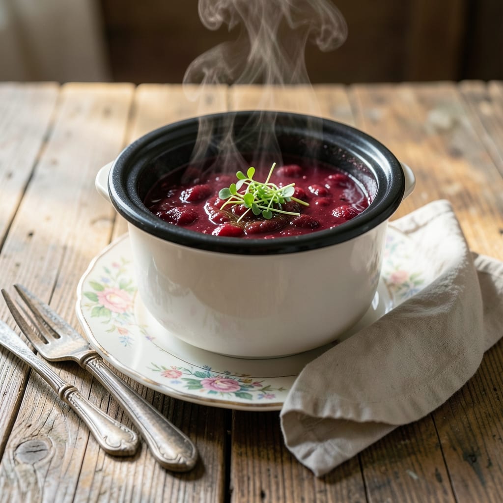 mulled wine recipe crock pot illustration with key details