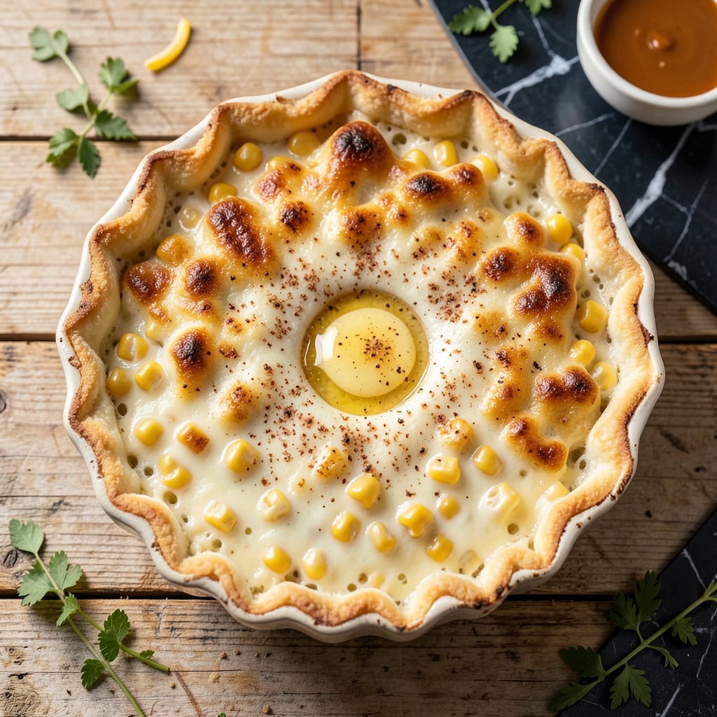 Visual representation of Old Fashioned Scalloped Corn Recipe: Creamy Comfort in Every Bite
