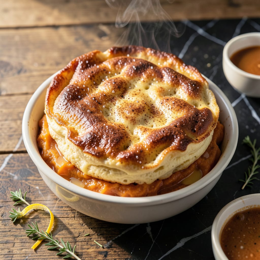 Complete Old Fashioned Sweet Potato Souffle Recipe: Pecan Studded Cloud of Nostalgia overview image