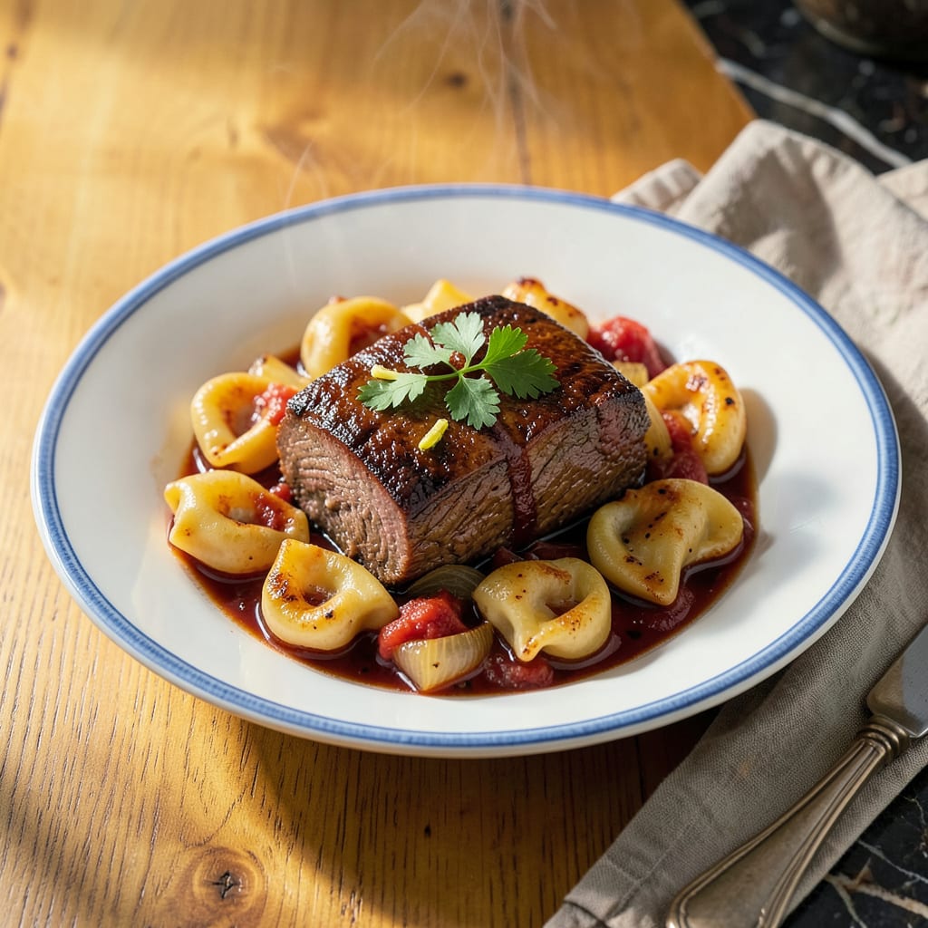 Olive Garden Braised Beef Tortellini Recipe: Tender Pasta With Rich Meat Sauce detailed visual guide