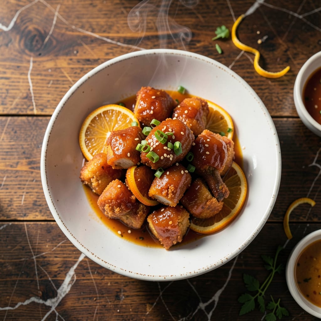 Orange Chicken Recipe With Orange Marmalade: Sweet Citrus Glaze Over Crispy Bites detailed visual guide