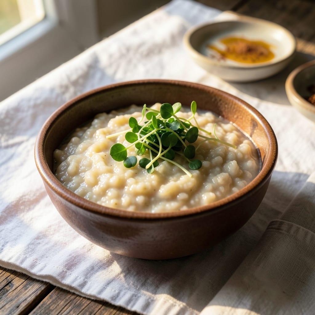 Complete original recipe rice pudding overview image