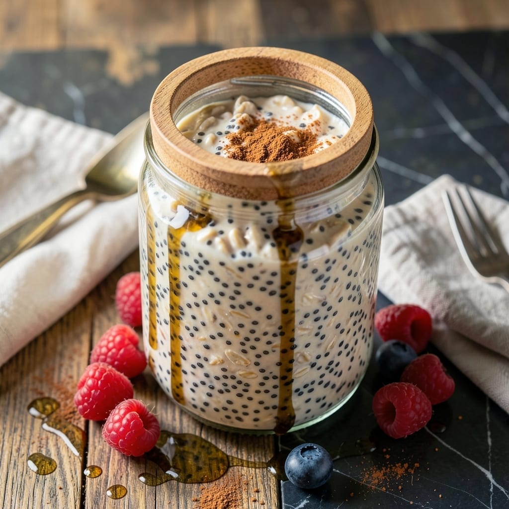 Overnight Oats Recipe With Chia Seeds: Creamy Texture Without Morning Rush Overnight Oats Recipe With Chia Seeds: Creamy Texture Without Morning Rush
