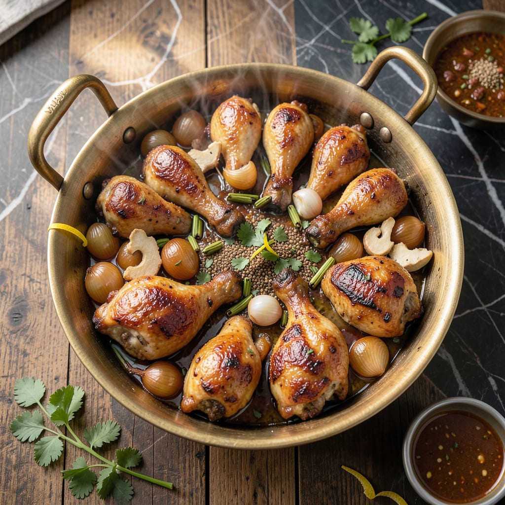 Visual representation of Pakistani Steam Roast Chicken Recipe: Aromatic Spices and Tender Meat