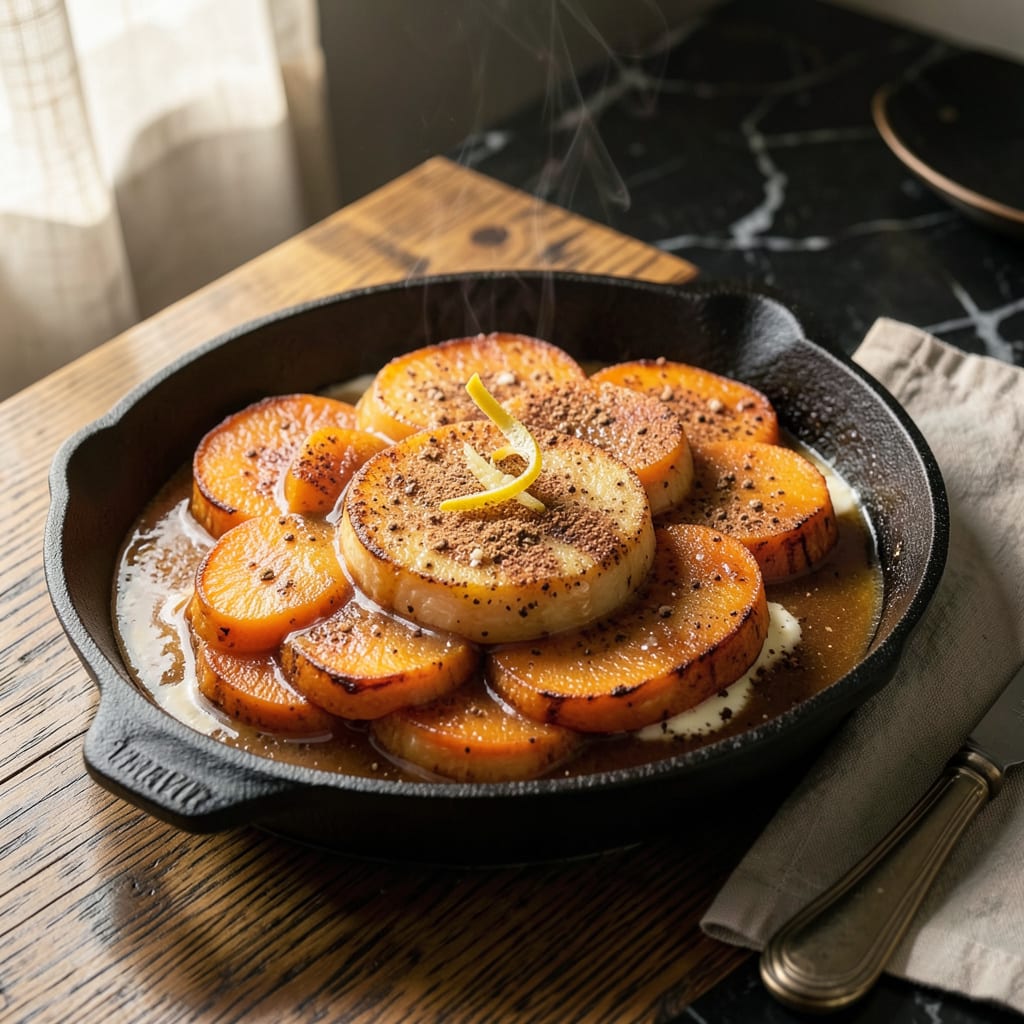 patti labelle candied yams recipe illustration with key details
