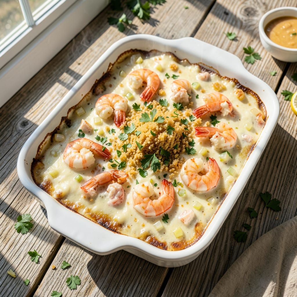 Paula Deen's Seafood Casserole Recipe: Creamy Southern Comfort Bake detailed visual guide