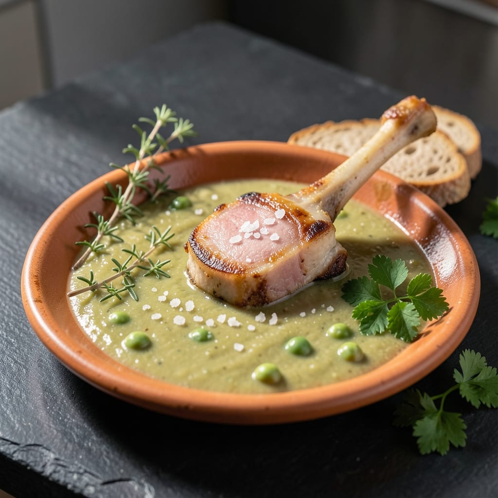 pea soup recipe with ham bone detailed visual guide