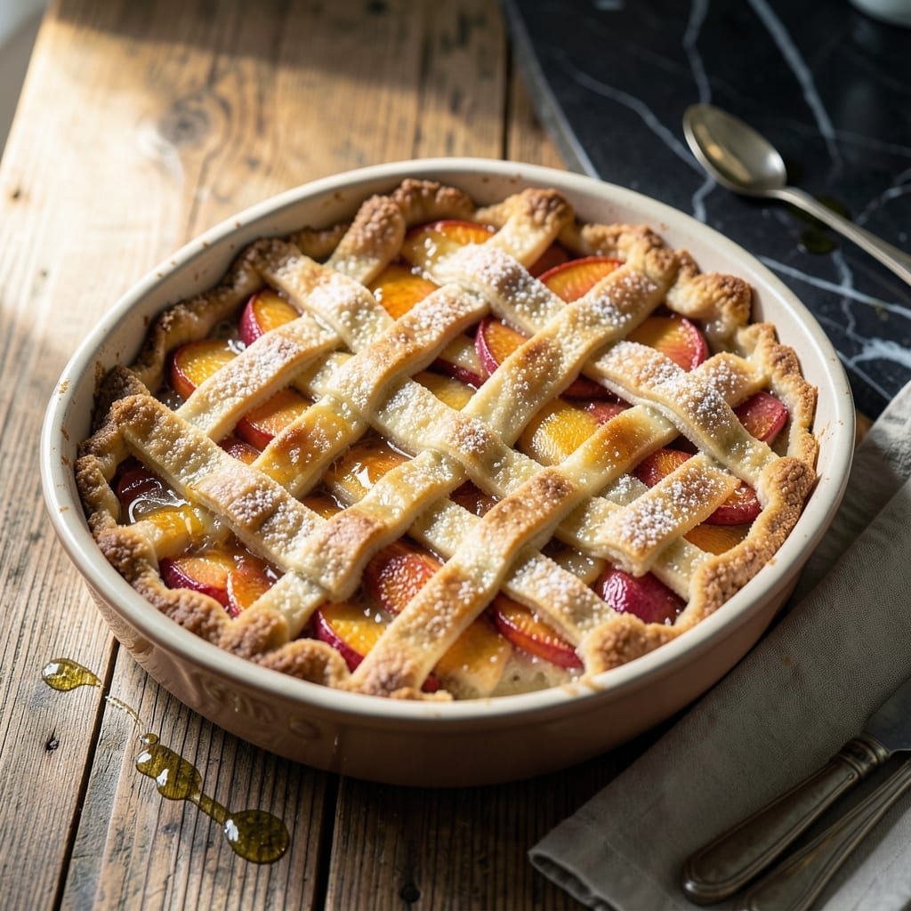 Peach Cobbler Recipe With Pie Crust: Buttery Layers and Warm Spiced Peaches Peach Cobbler Recipe With Pie Crust: Buttery Layers and Warm Spiced Peaches