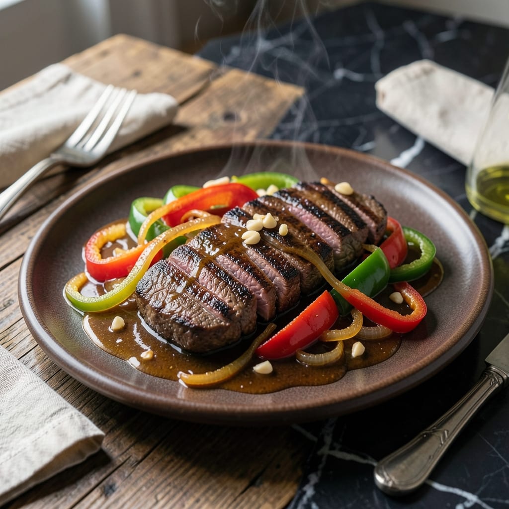 Comprehensive Pepper Steak Recipe With Gravy: Tender Beef in Rich Brown Sauce visual reference
