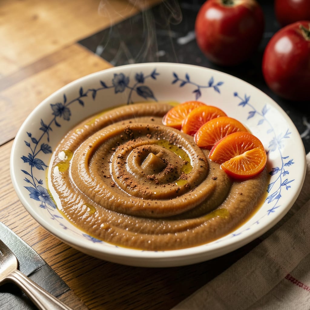 Persimmon Puree Recipe: Silky Sweet Spread for Toast and Desserts illustration with key details