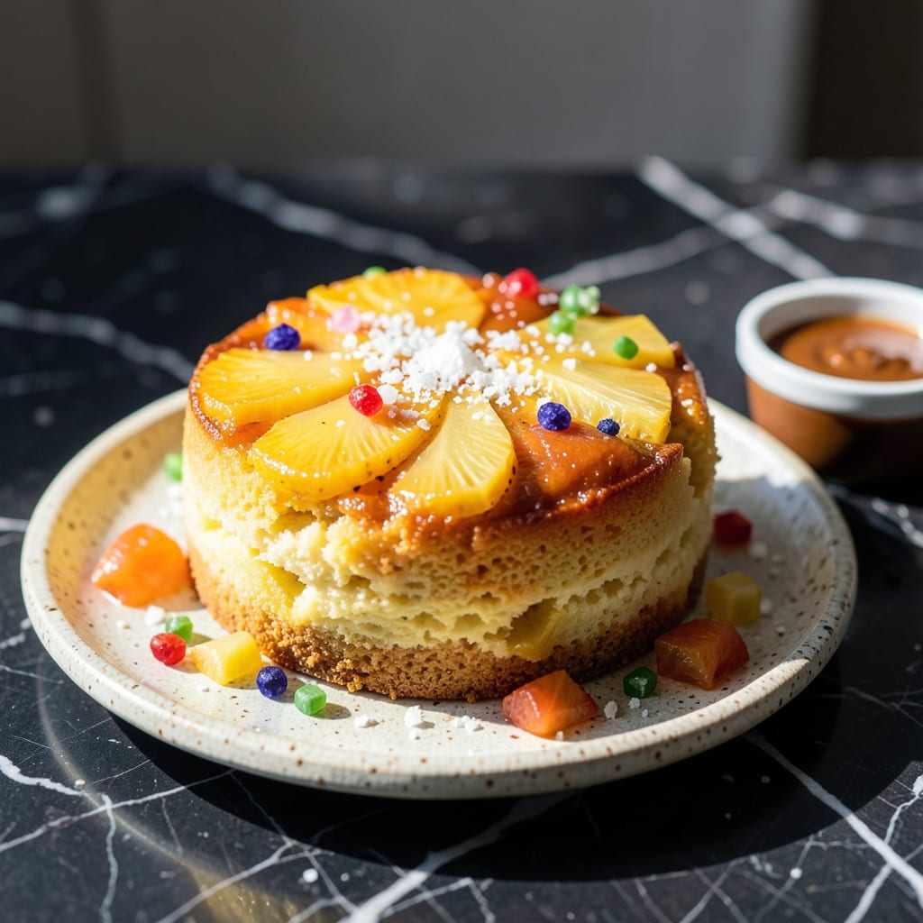 Complete pineapple upside down cake recipe with cake mix overview image