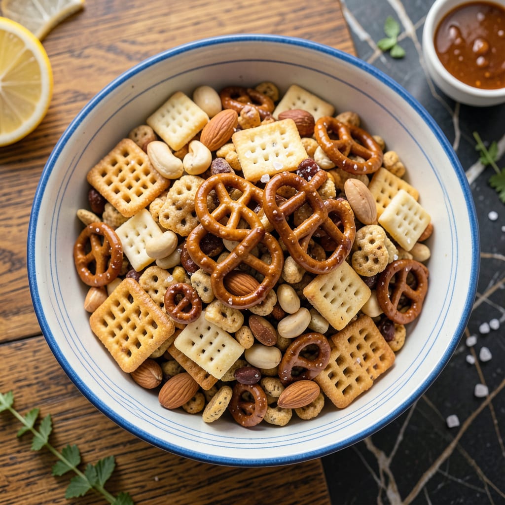 Pioneer Woman's Texas Trash: Crunchy, Cheesy Party Snack Mix detailed visual guide