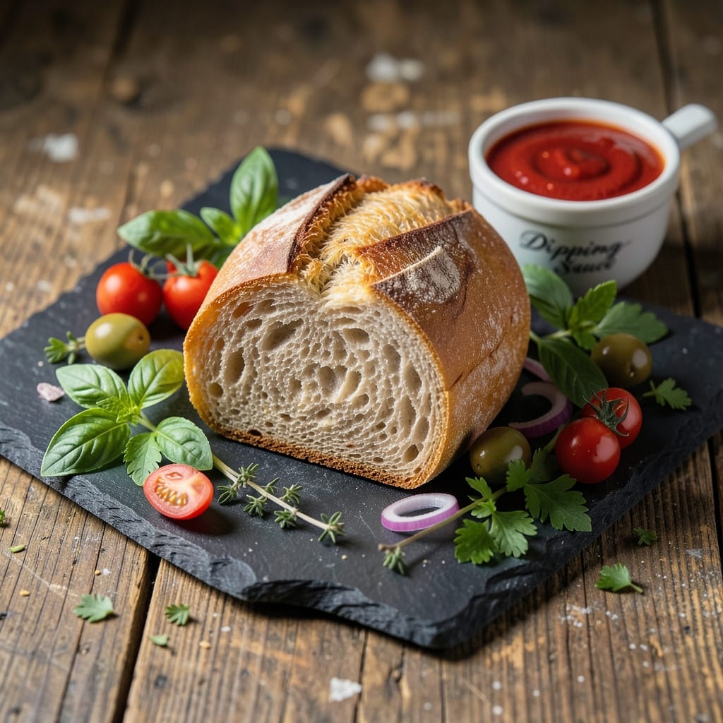 Pizza Bread Recipe French Bread: Garlicky Cheese Pull in 20 Minutes illustration with key details