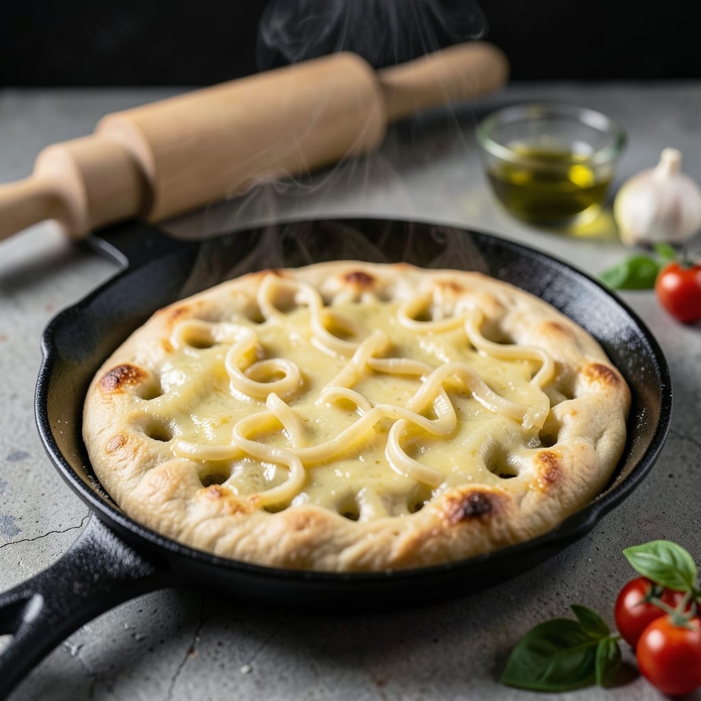 Pizza Dough Recipe Without Yeast: Fluffy Flatbread in Minutes illustration with key details