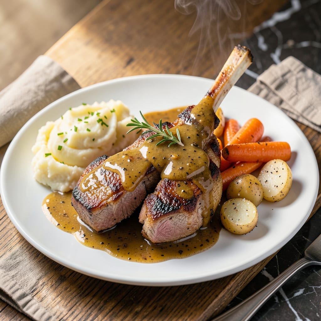 Pork Chops with Gravy Recipe: Juicy Cuts in Rich, Homemade Sauce example with annotations