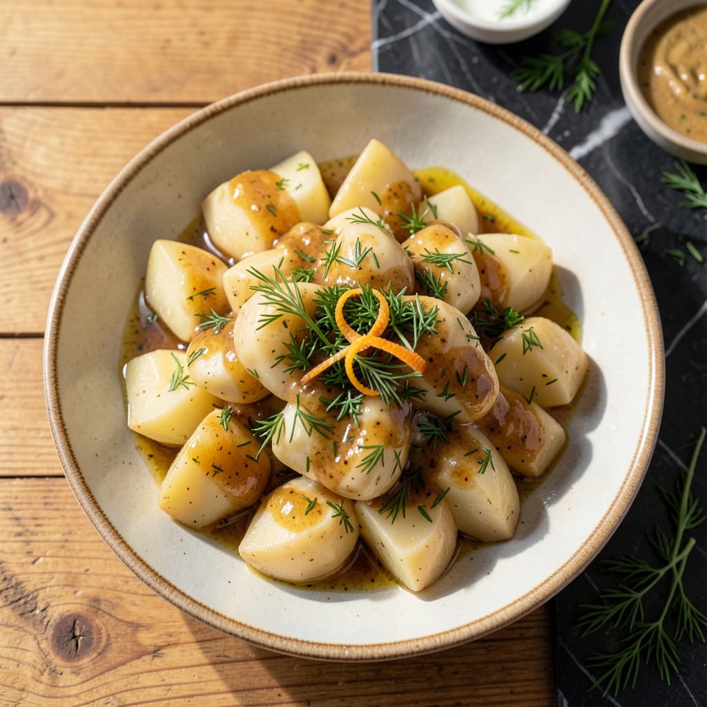 Visual representation of Potato Salad Recipe Without Mayo: Zesty Mustard and Herb Delight