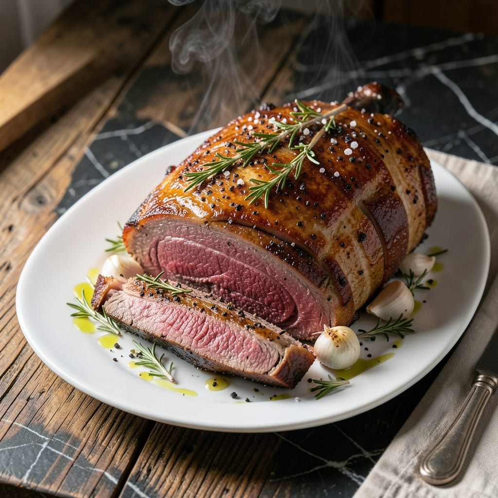 Visual representation of Prime Rib Roast Recipe Oven: Herb Crusted Elegance with Perfect Pink Centers