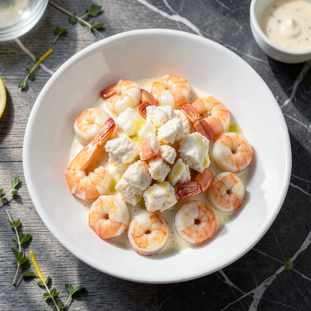 Comprehensive publix deluxe seafood salad recipe visual reference