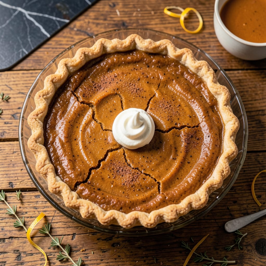 Complete pumpkin pie recipe with evaporated milk overview image