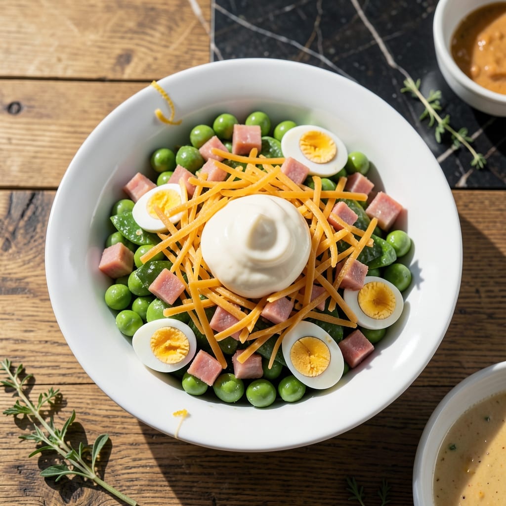 recipe for 5 cup salad illustration with key details