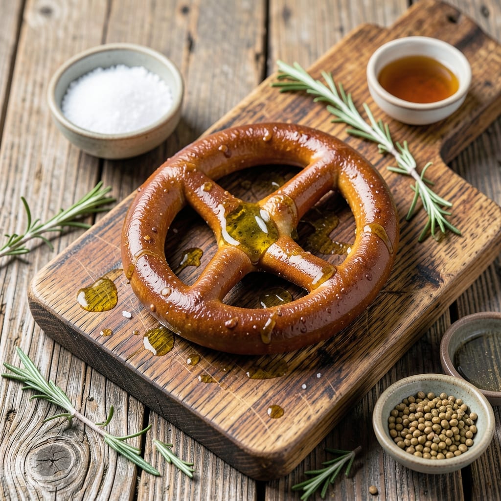 Visual representation of recipe for auntie annes soft pretzels