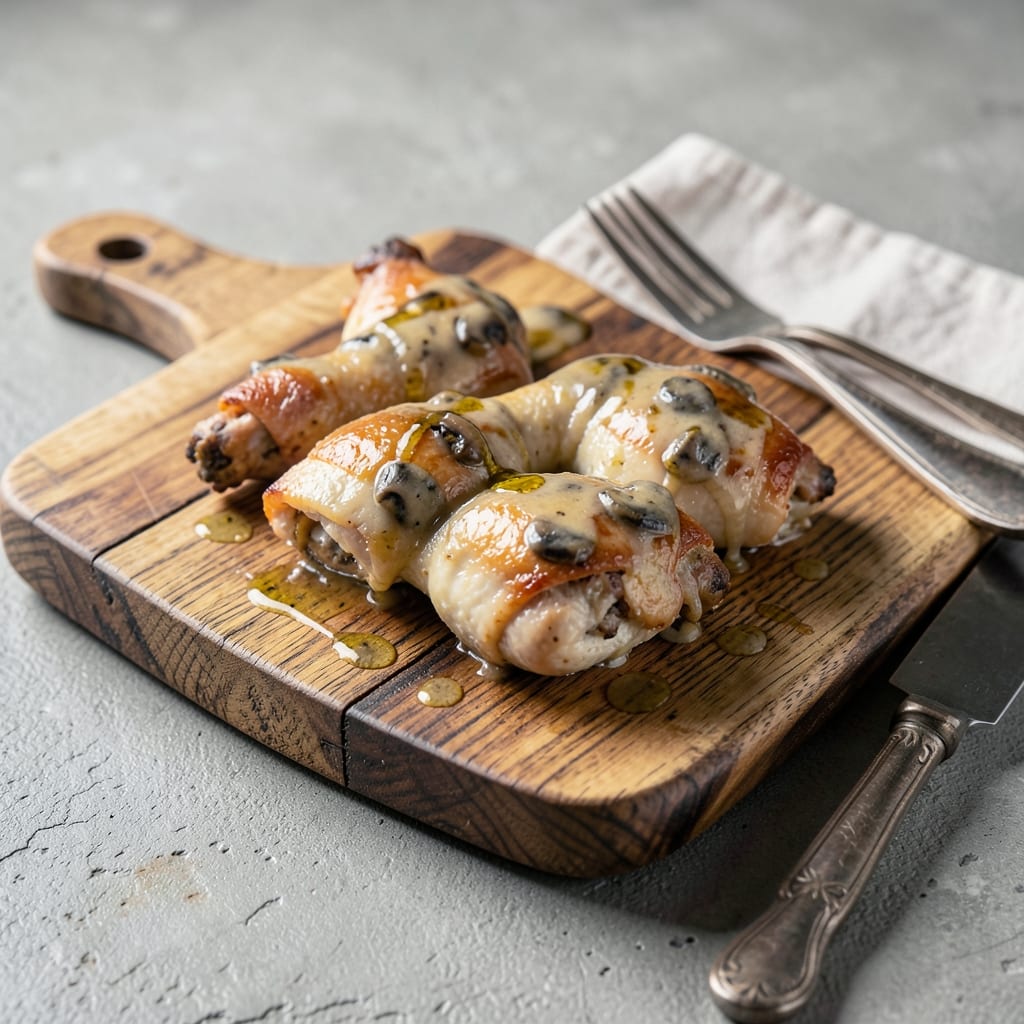 Recipe For Baked Chicken Legs With Cream Of Mushroom Soup: Oven Baked Savory Succulence illustration with key details