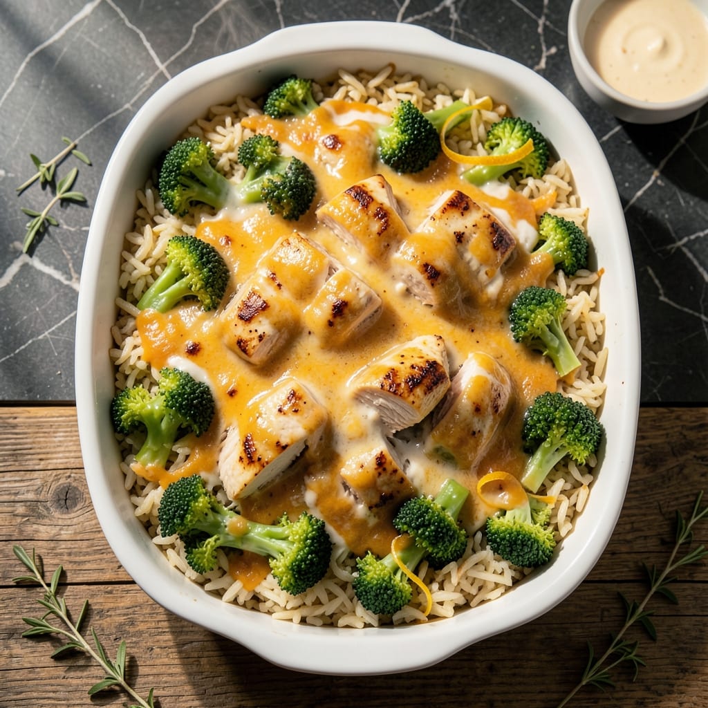 recipe for broccoli rice casserole with chicken example with annotations