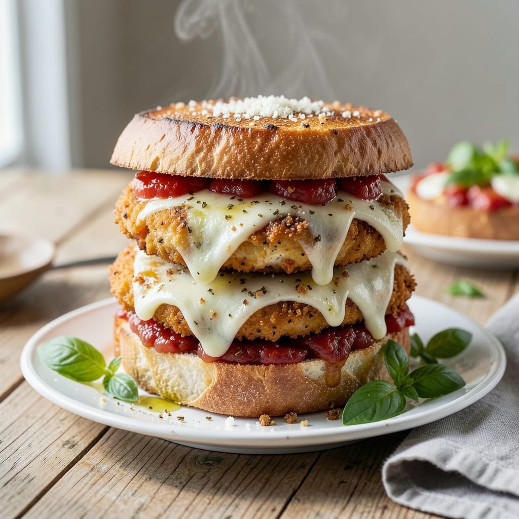 recipe for chicken parm sandwich detailed visual guide