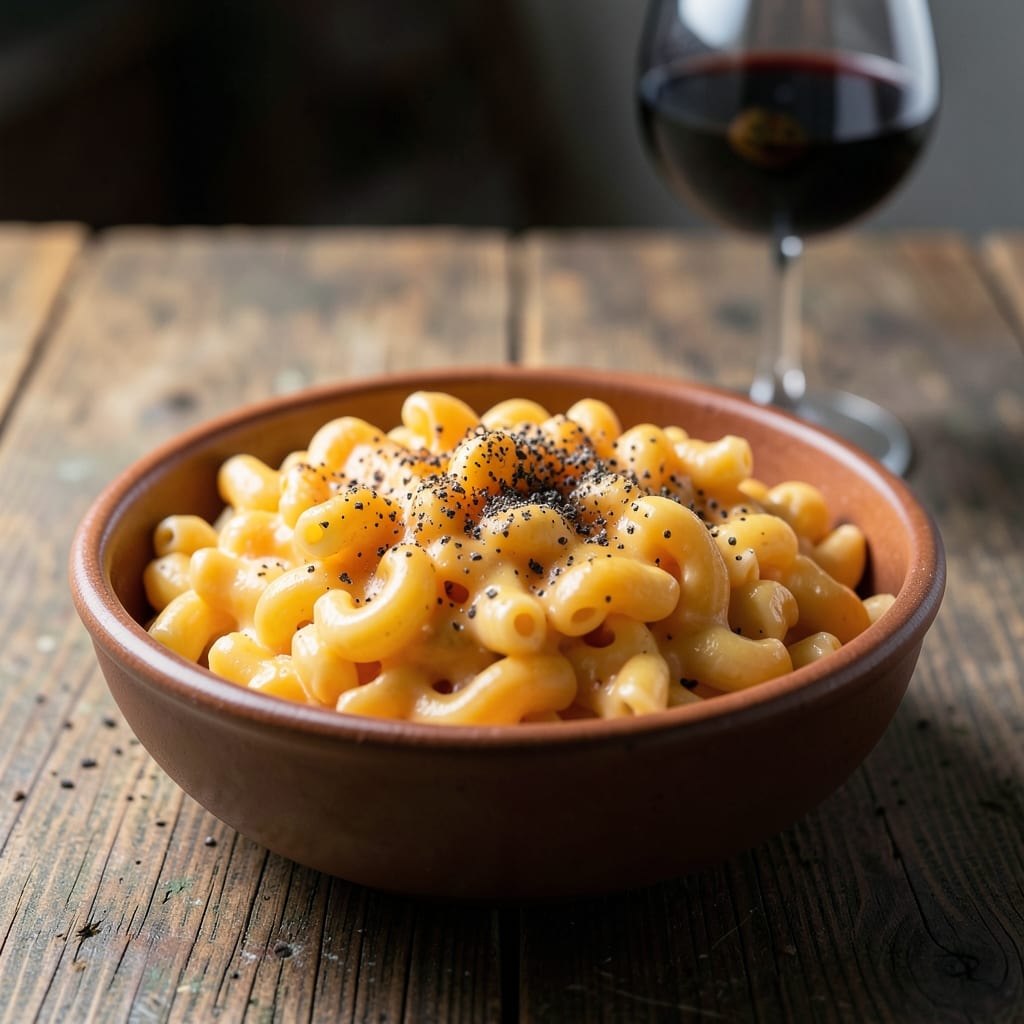 Complete recipe for crock pot macaroni and cheese with velveeta cheese overview image