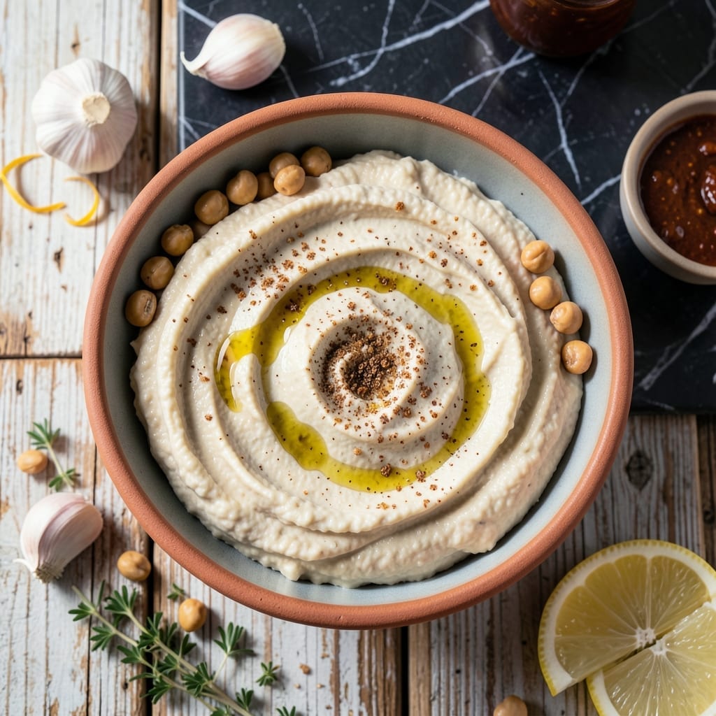 Recipe For Homemade Hummus Without Tahini: Creamy Chickpea Spread With Lemon Zing Recipe For Homemade Hummus Without Tahini: Creamy Chickpea Spread With Lemon Zing