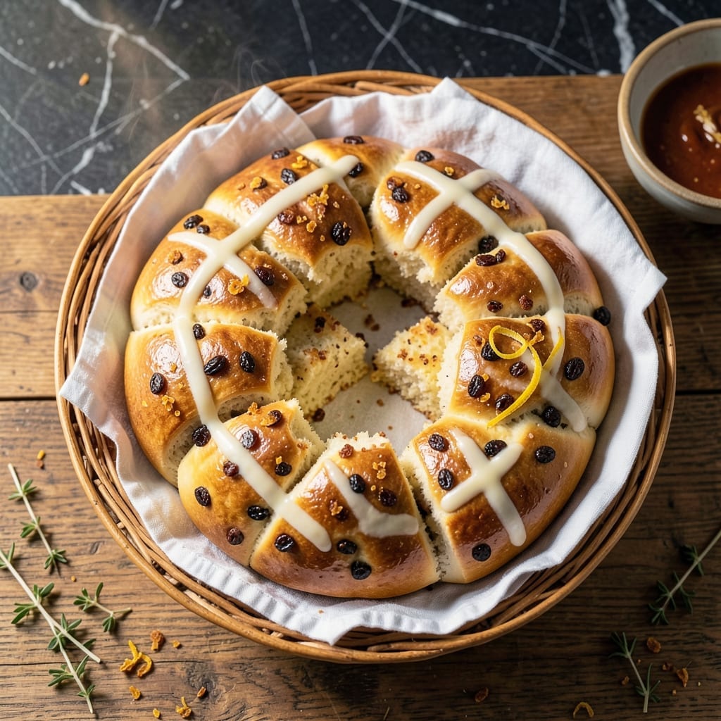 Recipe for Hot Cross: Spiced Buns With Citrus Zest