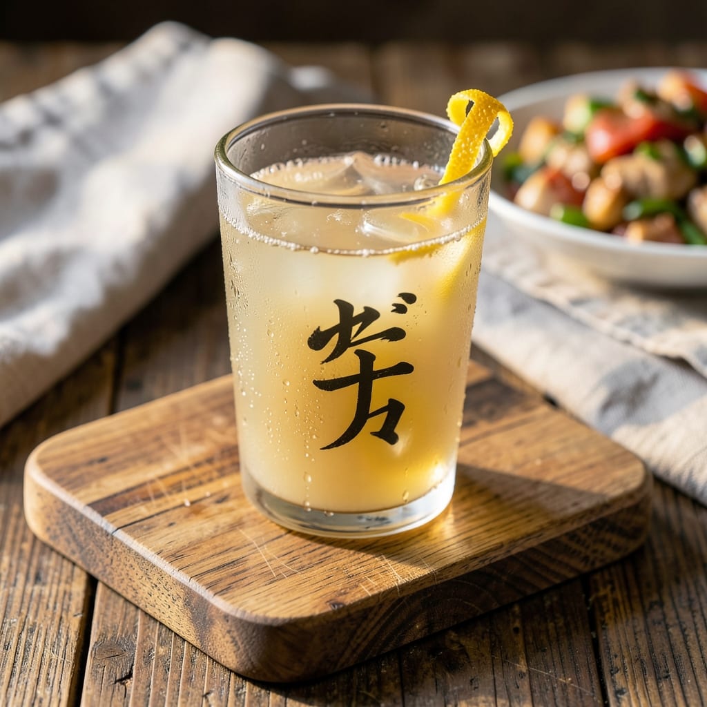 Visual representation of recipe for kanji drink