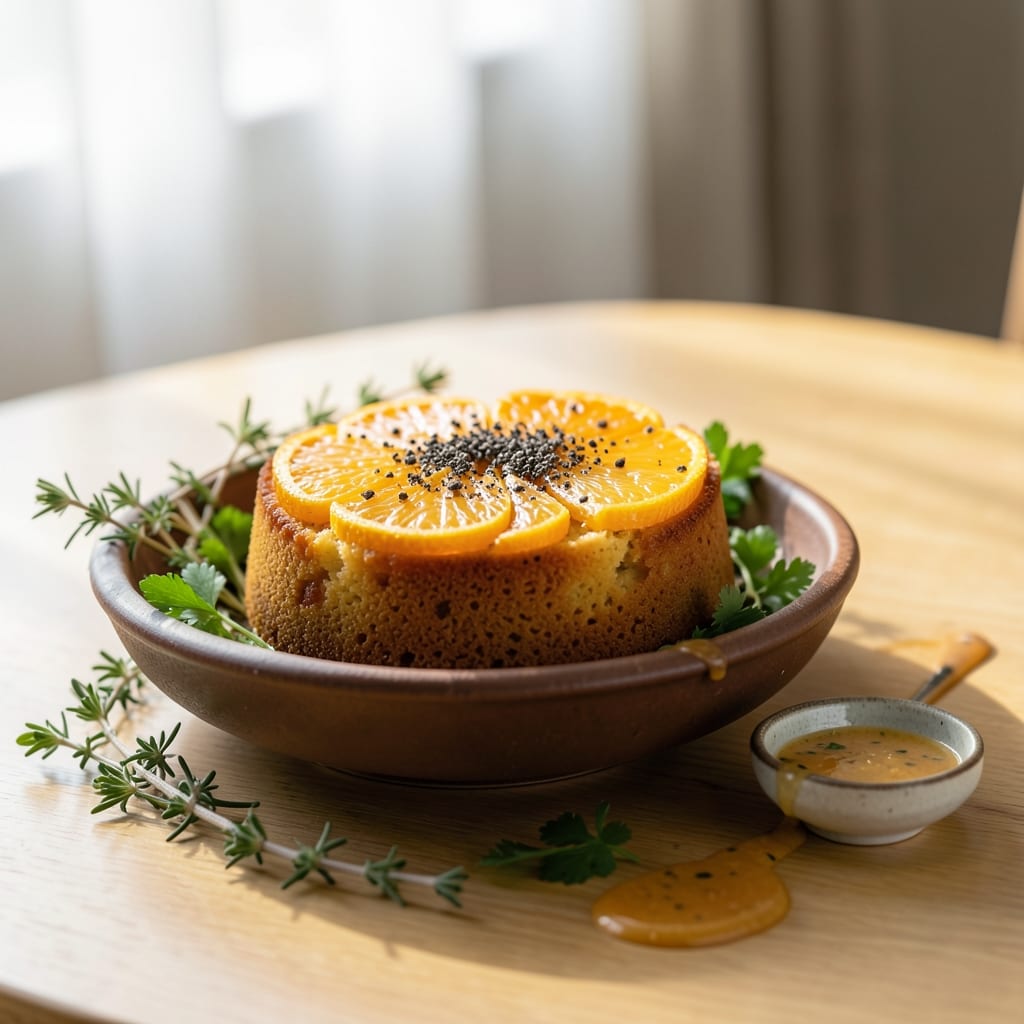 Recipe For Orange Slice Fruit Cake: Citrus Infused Holiday Tradition example with annotations