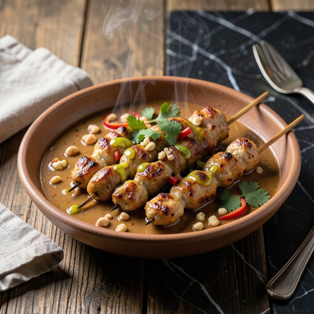 Comprehensive Recipe for Peanut Satay: Rich Thai Inspired Dipping Sauce visual reference