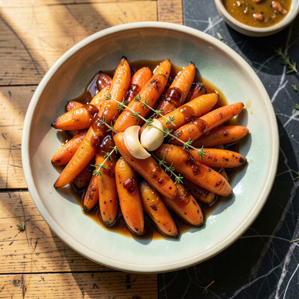 Recipe for Roasted Baby Carrots: Honey Glazed and Caramelized to Perfection detailed visual guide