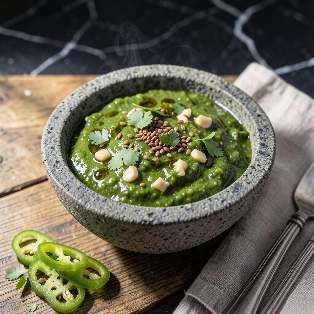 Complete recipe of dhaniya chutney overview image