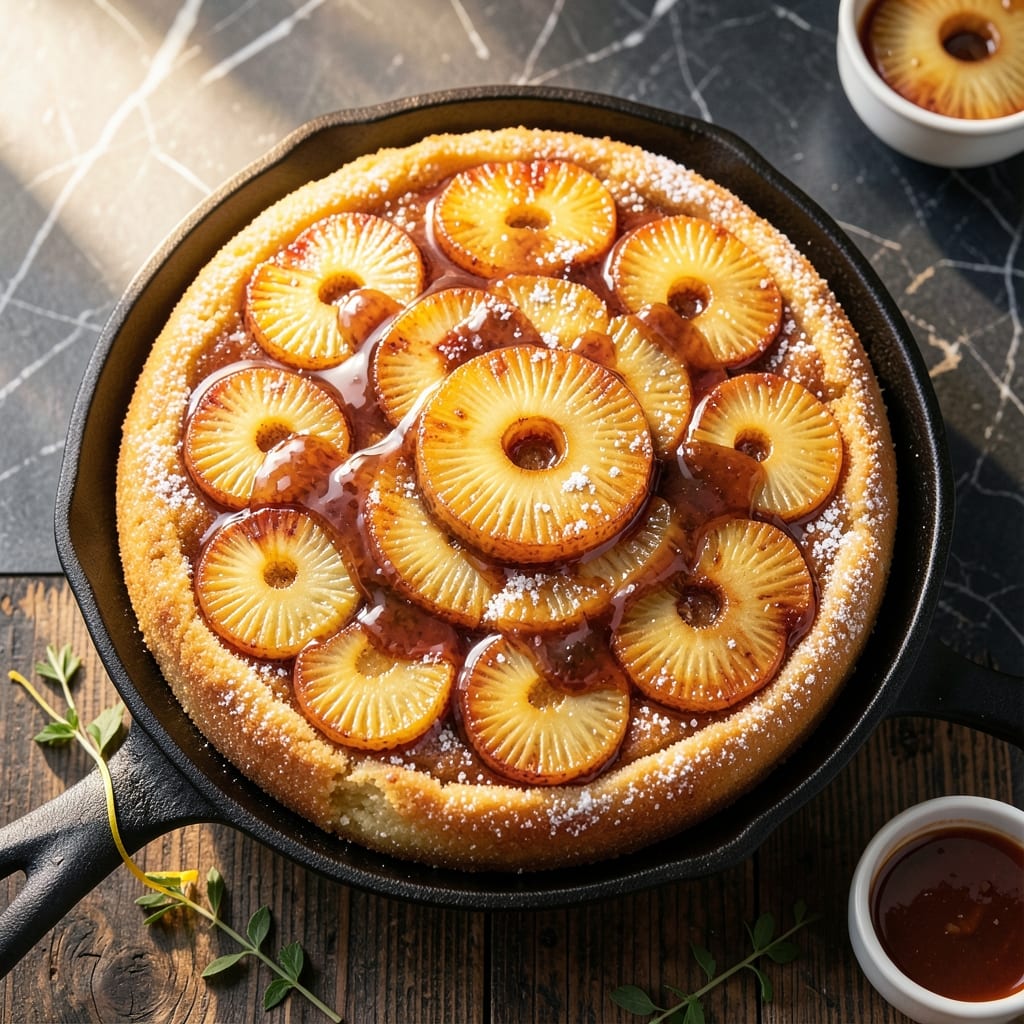 Recipe Pineapple Upside Down: Caramelized Rings Over Buttery Cake detailed visual guide