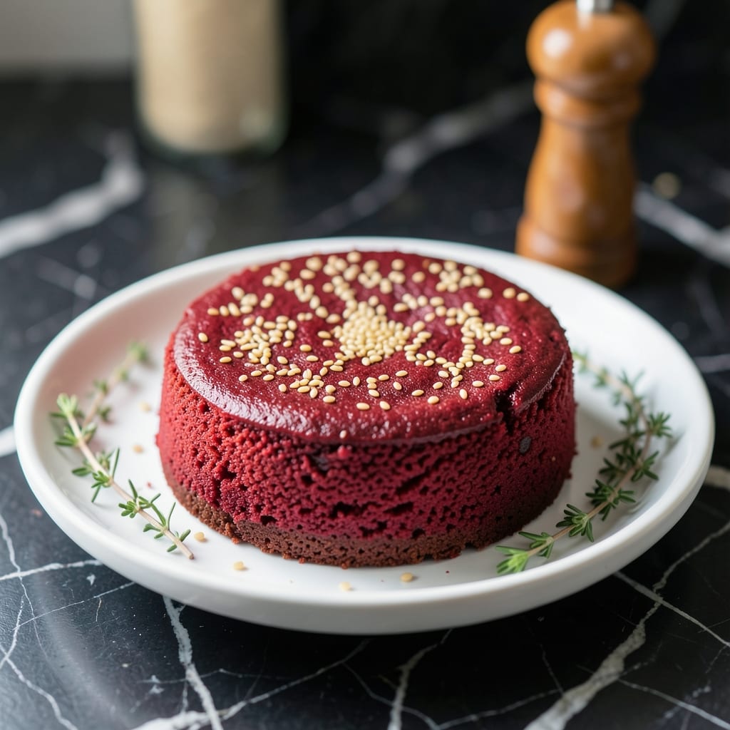 Visual representation of red velvet cake recipe from scratch