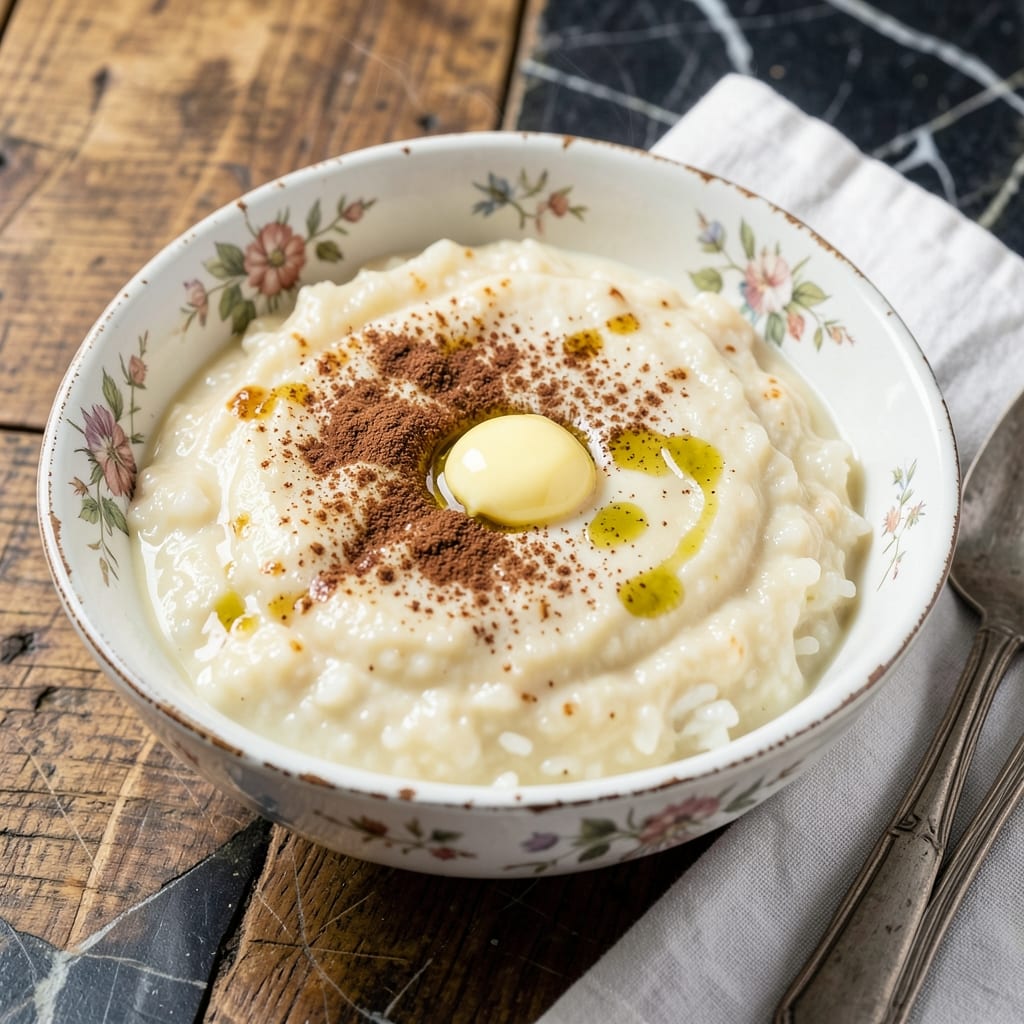 Rice Pudding Recipe With Cooked Rice: Creamy Custard With Warm Spices example with annotations