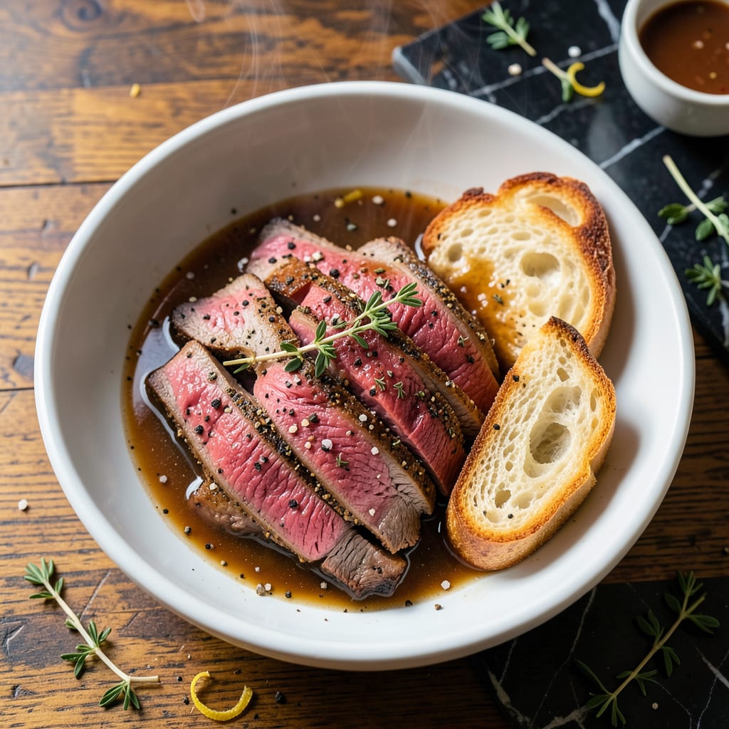 Comprehensive roast beef french dip recipe visual reference