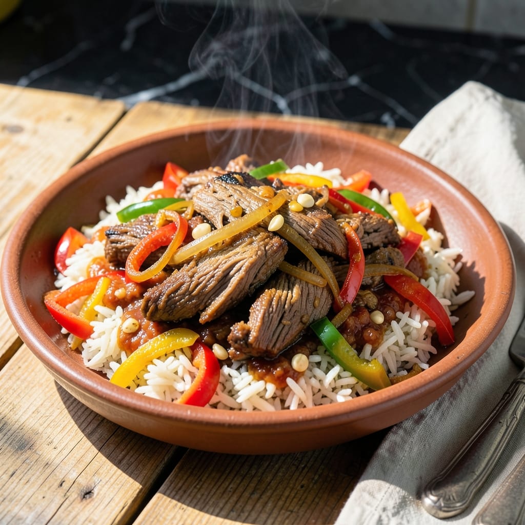 Complete ropa vieja recipe slow cooker overview image
