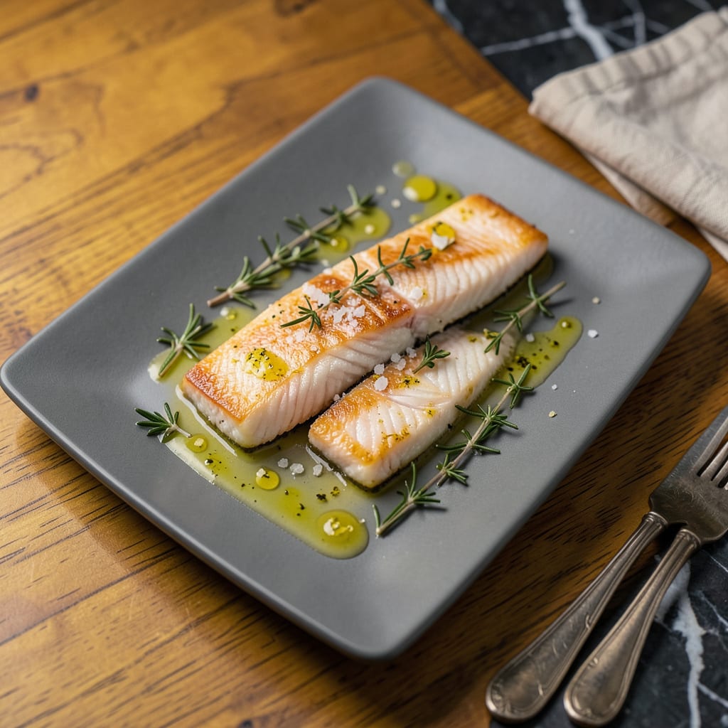 Visual representation of Ruth’s Chris Chilean Sea Bass Recipe: Restaurant Quality Elegance at Home